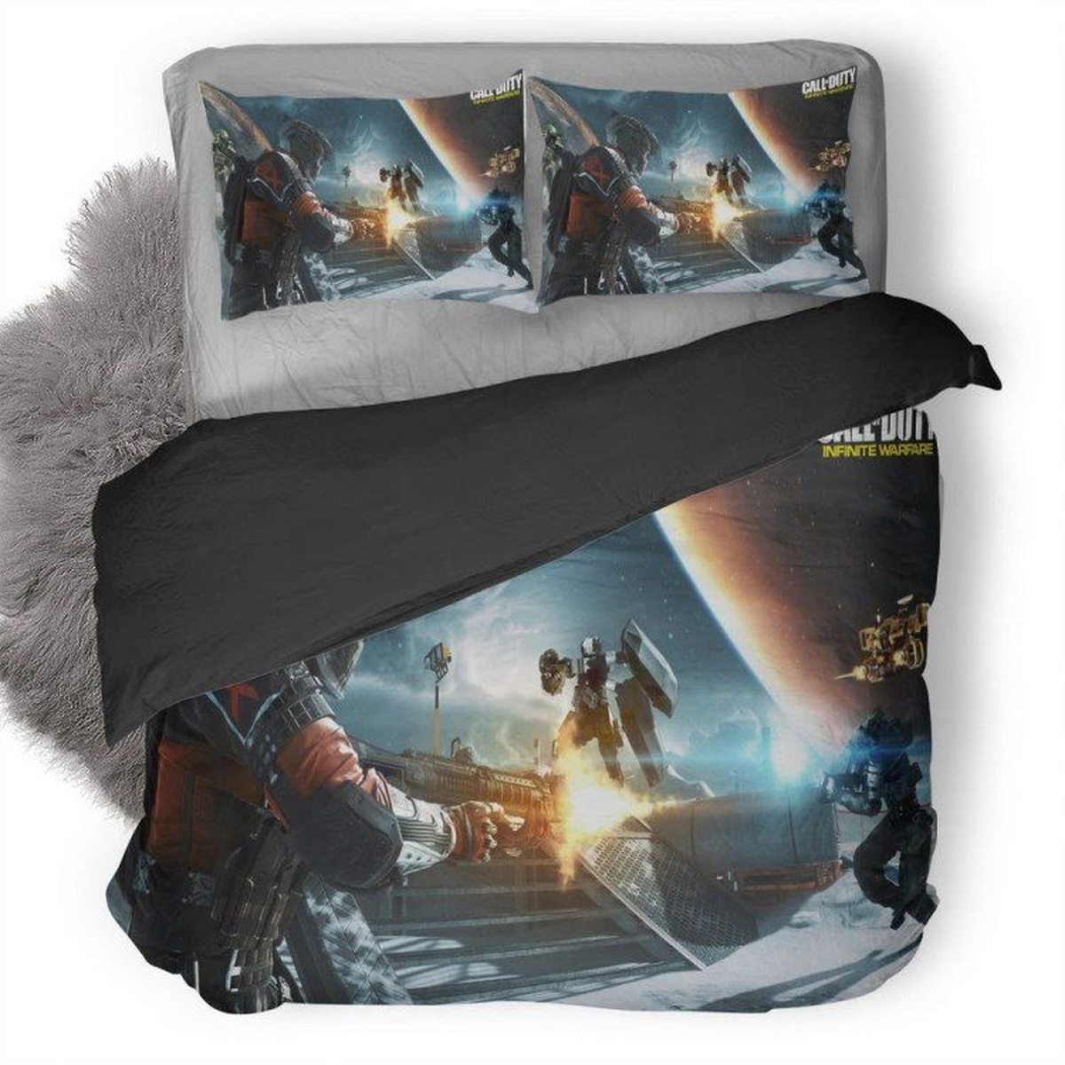 Call Of Duty Infinite Warfare Version 11 Duvet Cover Bedding Set - Unique Anime Apparel for Fans