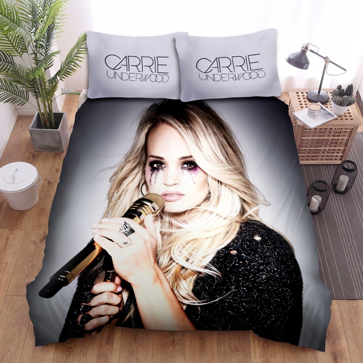 Carrie Underwood Bed Sheets Spread Duvet Cover Bedding Set - Unique Anime Apparel for Fans