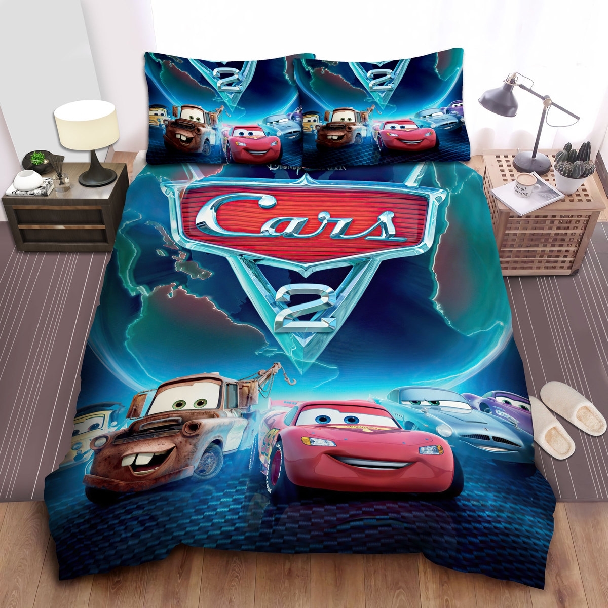 Cars The 2nd Part Bed Sheets Spread Duvet Cover Bedding Set - Unique Anime Apparel for Fans