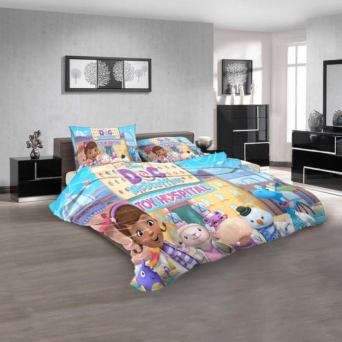 Cartoon Movies Doc Mcstuffins N 3d Duvet Cover Bedding Set - Unique Anime Apparel for Fans