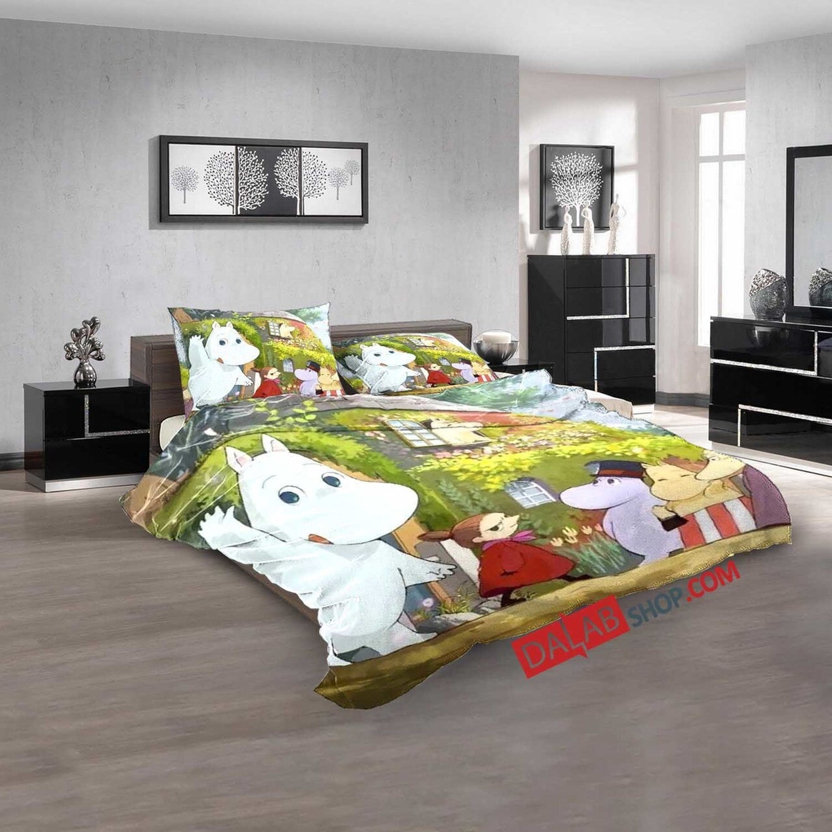 Cartoon Movies Moominvalley V 3d Customized Duvet Cover Bedroom Sets Bedding Set - Unique Anime Apparel for Fans