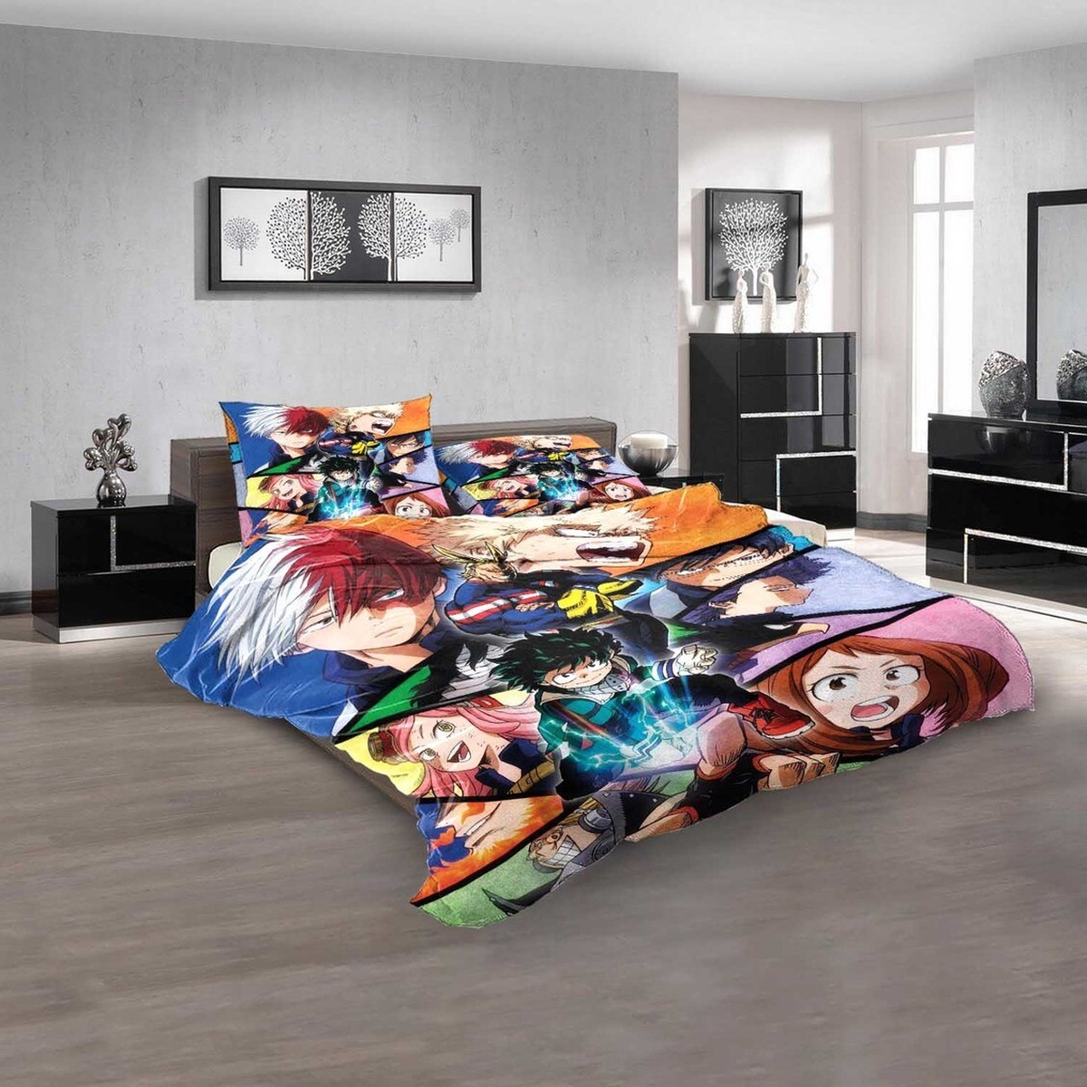 Cartoon Movies My Hero Academia D 3d Duvet Cover Bedding Set - Unique Anime Apparel for Fans