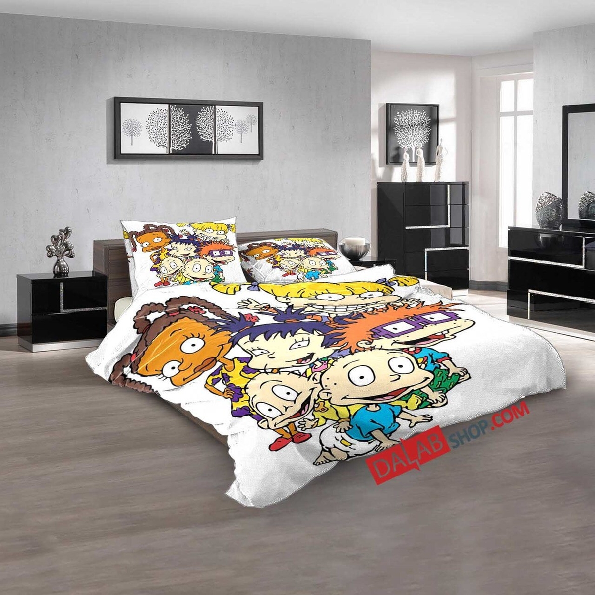 Cartoon Movies Rugrats V 3d Customized Duvet Cover Bedroom Sets Bedding Set - Unique Anime Apparel for Fans