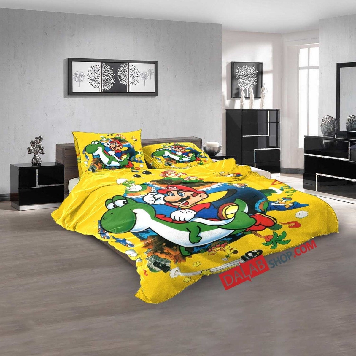 Cartoon Movies Super Mario World V 3d Customized Duvet Cover Bedroom Sets Bedding Set - Unique Anime Apparel for Fans