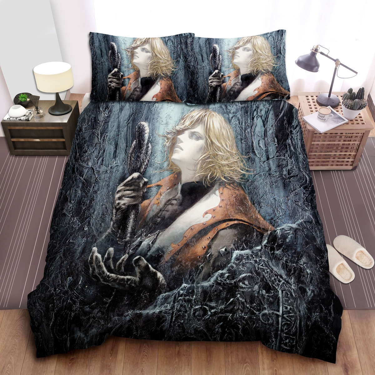 Castlevania Leon Belmont In Lament Of Innocence Key Art Bed Sheets Spread Duvet Cover Bedding Set - Unique Anime Apparel for Fans