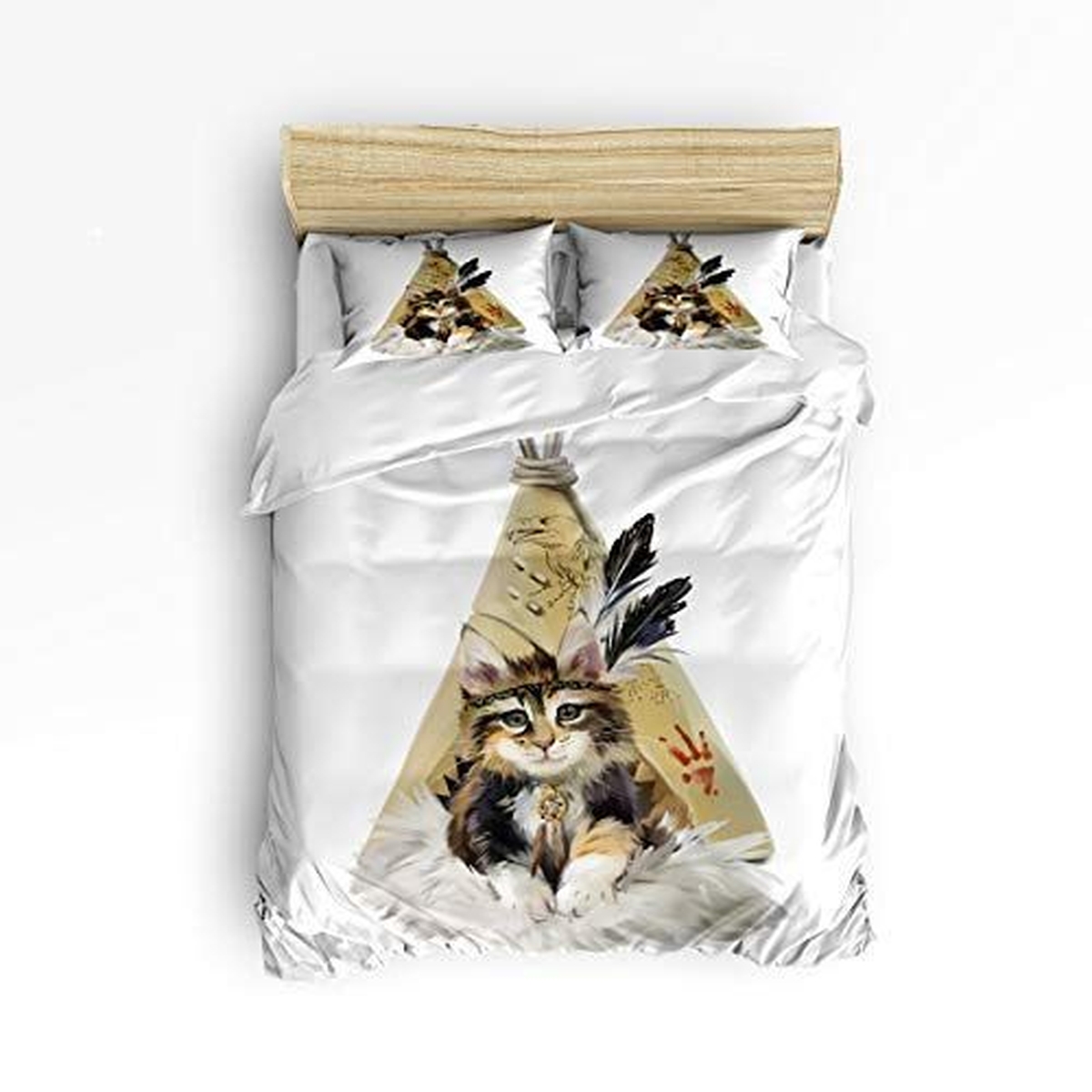 Cat Lover Bed Sheets Spread Duvet Cover Bedding Set - Unique Anime Apparel for Fans