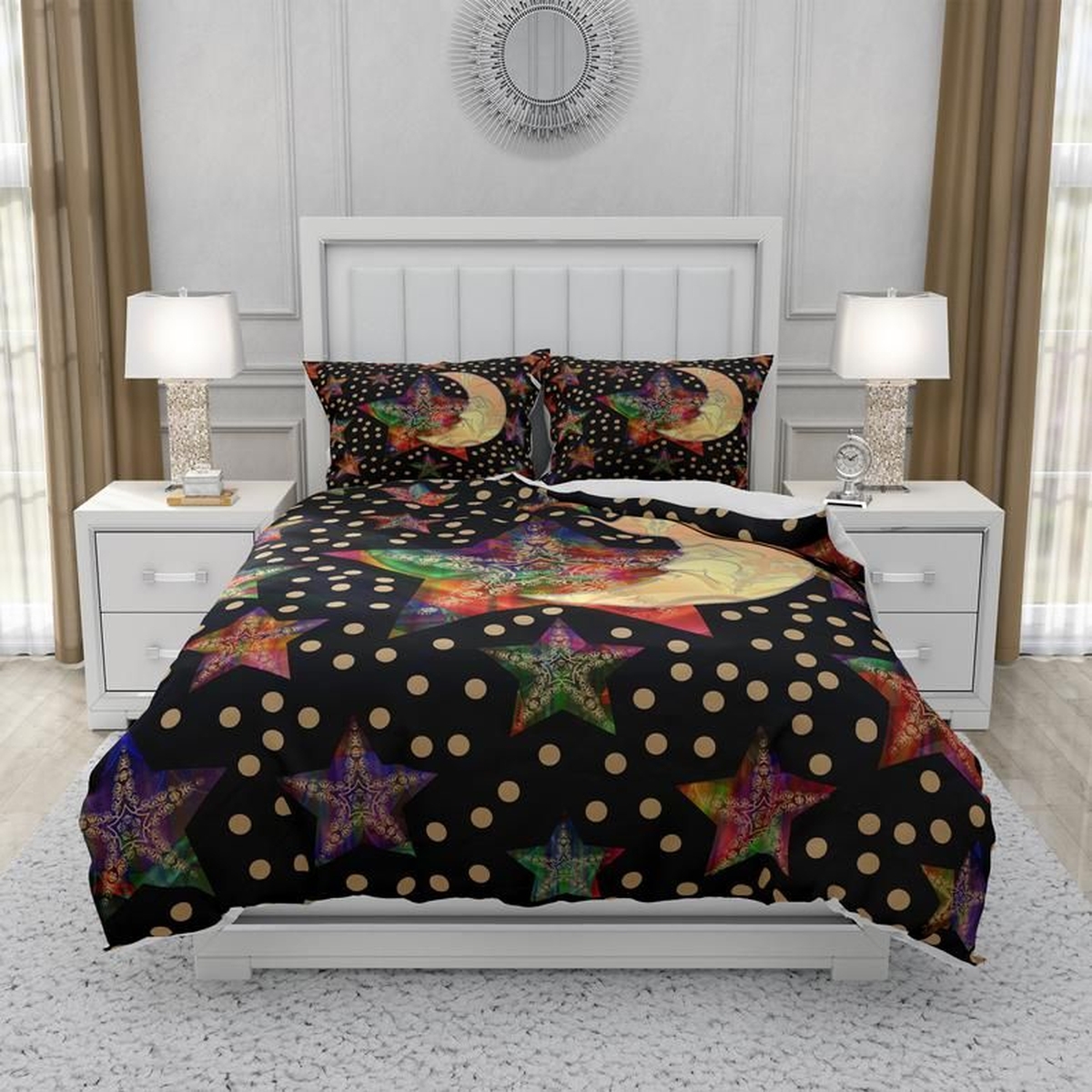 Celestial Bed Sheets Spread Duvet Cover Bedding Set - Unique Anime Apparel for Fans