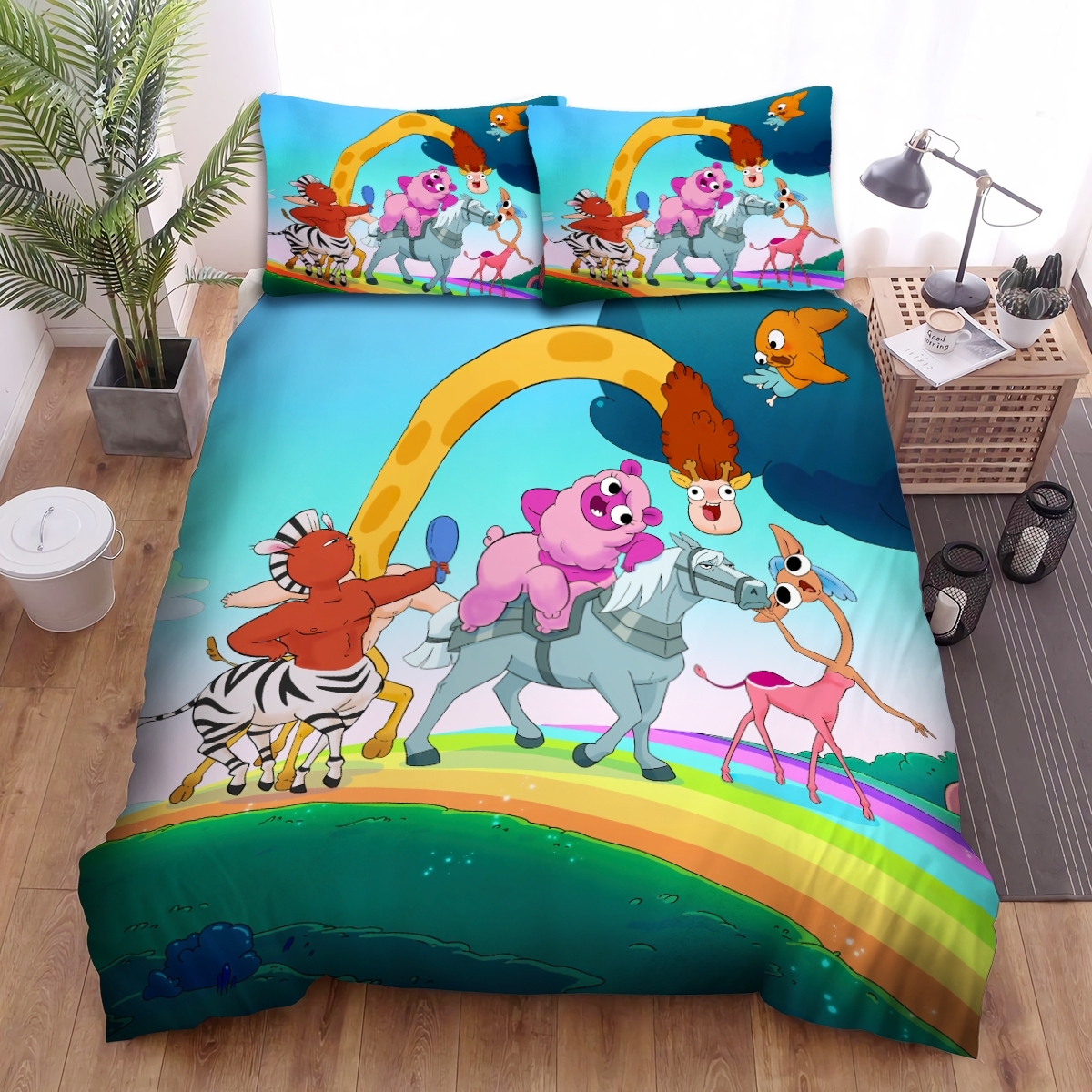 Centaurworld Group Having Fun Bed Sheets Spread Duvet Cover Bedding Set - Unique Anime Apparel for Fans