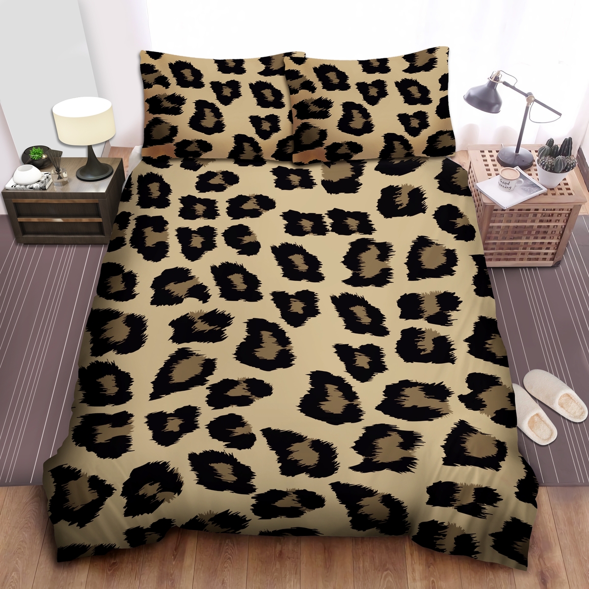 Cheetah Leopard Bed Sheets Spread Duvet Cover Bedding Set - Unique Anime Apparel for Fans