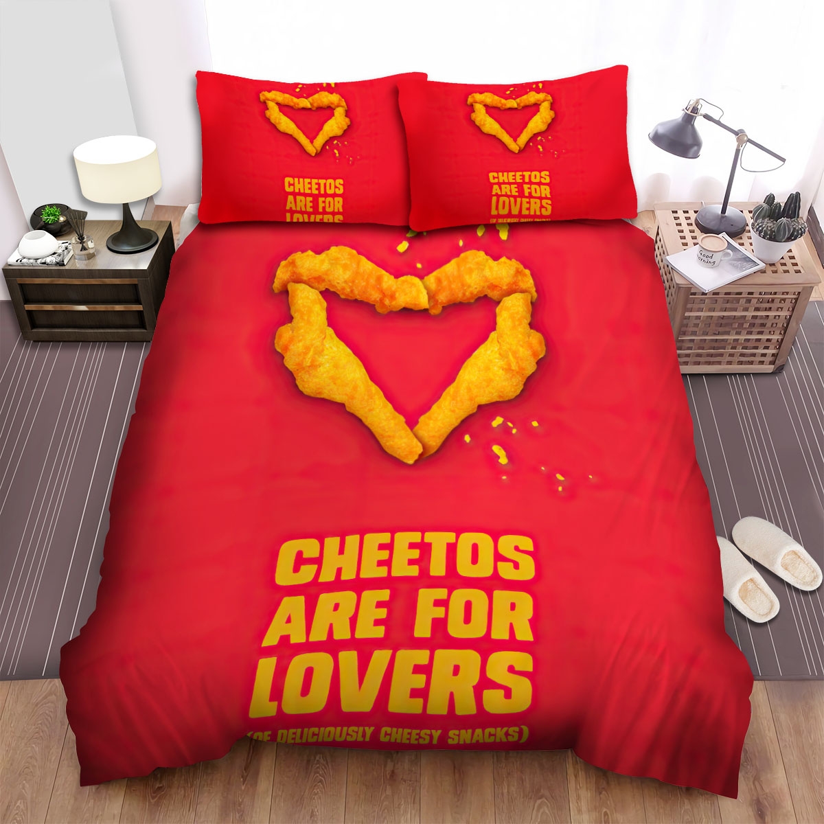 Cheetos Are For Lovers Bed Sheets Spread Duvet Cover Bedding Set - Unique Anime Apparel for Fans