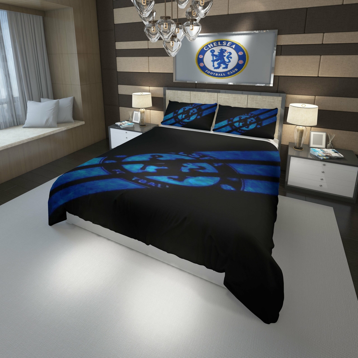 Chelsea Fc Football Club Bedding Set Duvet Cover Version 1 - Unique Anime Apparel for Fans