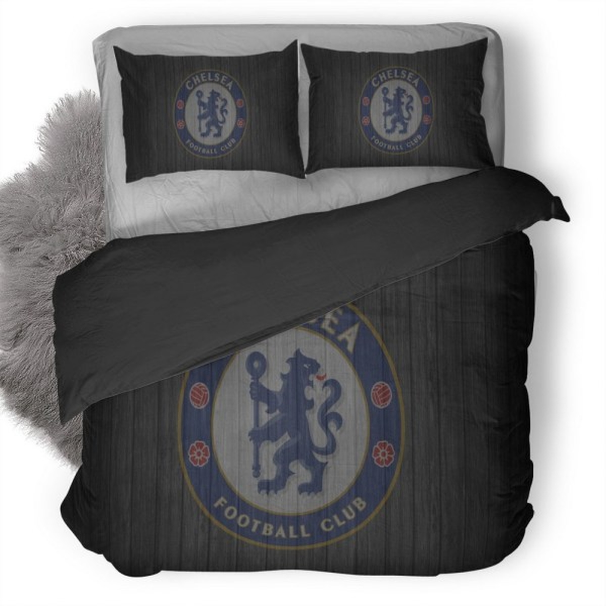 Chelsea Fc Logo Bedding Set (Duvet Cover & Pillow Cases) - Unique Anime Apparel for Fans
