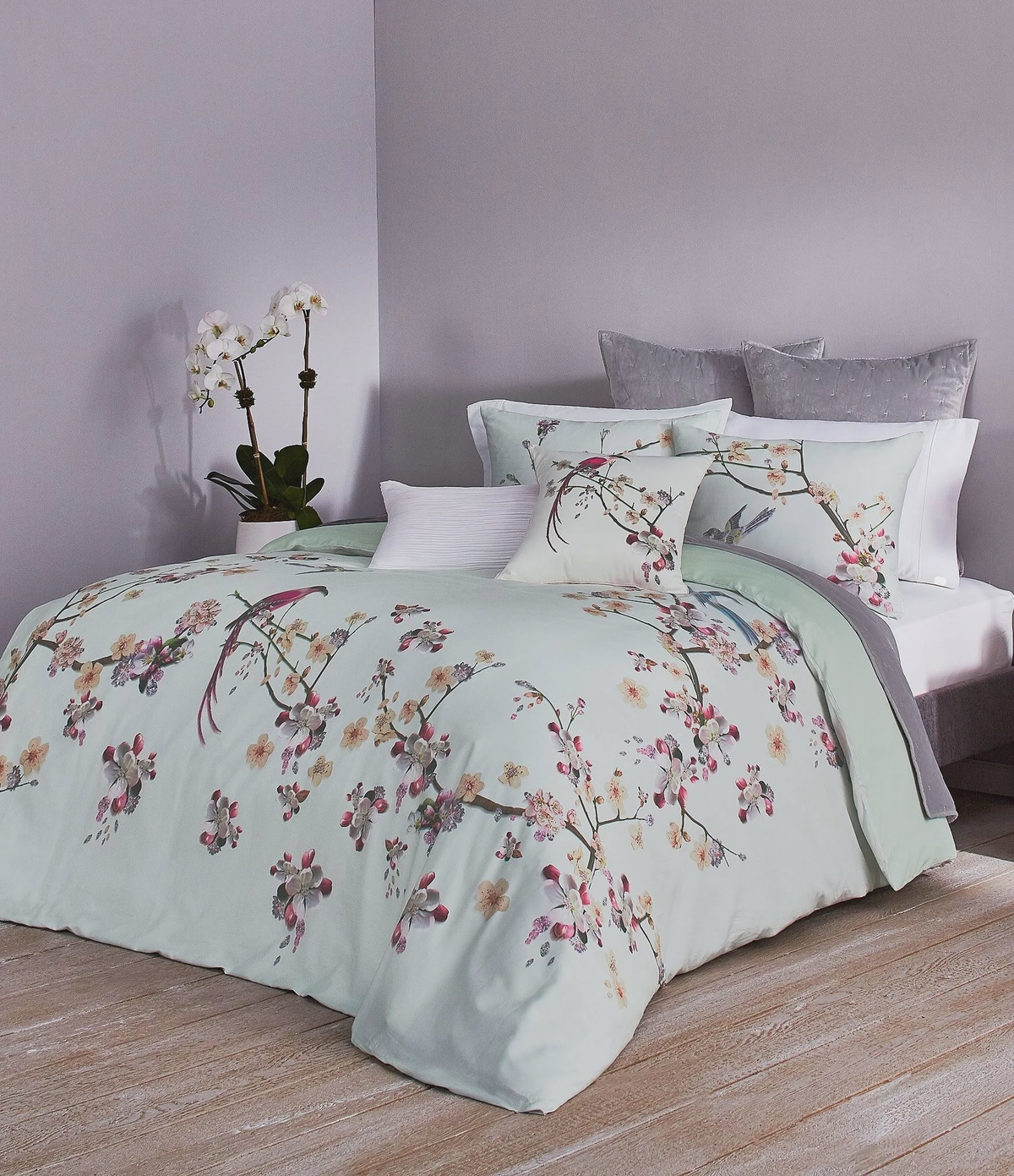 Cherry Blossom Bed Sheets Spread Duvet Cover Bedding Set - Unique Anime Apparel for Fans