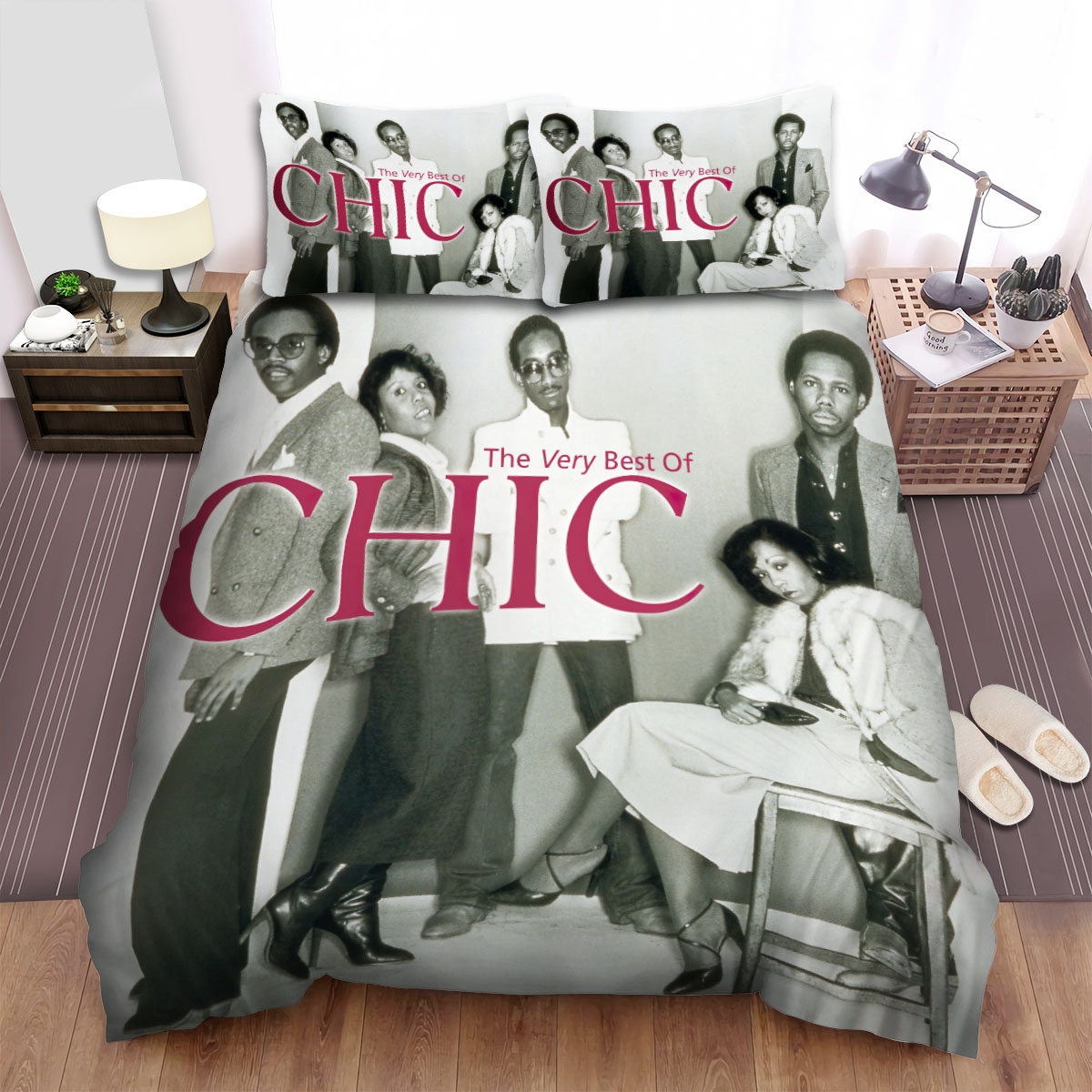 Chic (Band) The Very Best Of Chic Bed Sheets Spread Duvet Cover Bedding Set - Unique Anime Apparel for Fans