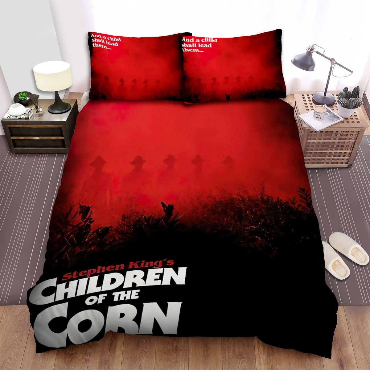 Children Of The Corn Stephen King's Bed Sheets Spread Comforter Duvet Cover Bedding Set - Unique Anime Apparel for Fans