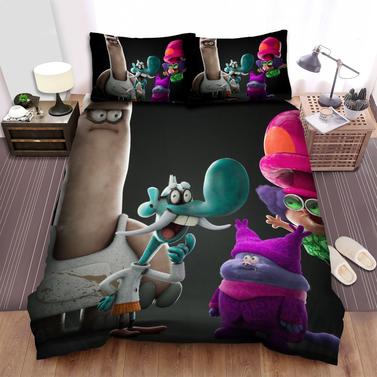 Chowder Group Image Bed Sheets Spread Duvet Cover Bedding Set - Unique Anime Apparel for Fans