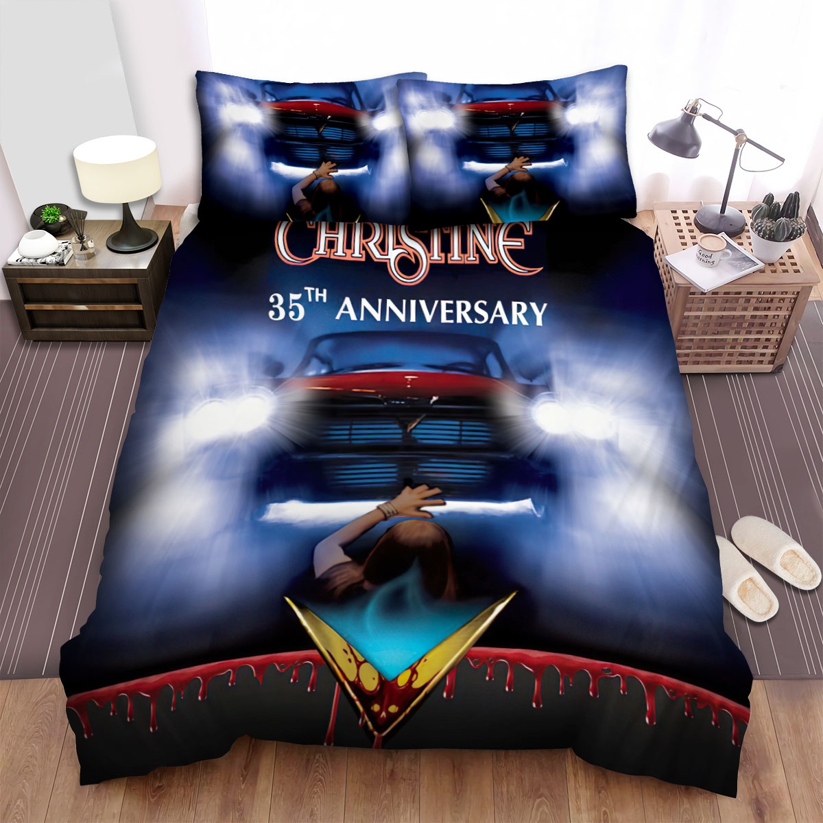 Christine She's Rolled Back The Odometer Bed Sheets Spread Comforter Duvet Cover Bedding Set - Unique Anime Apparel for Fans