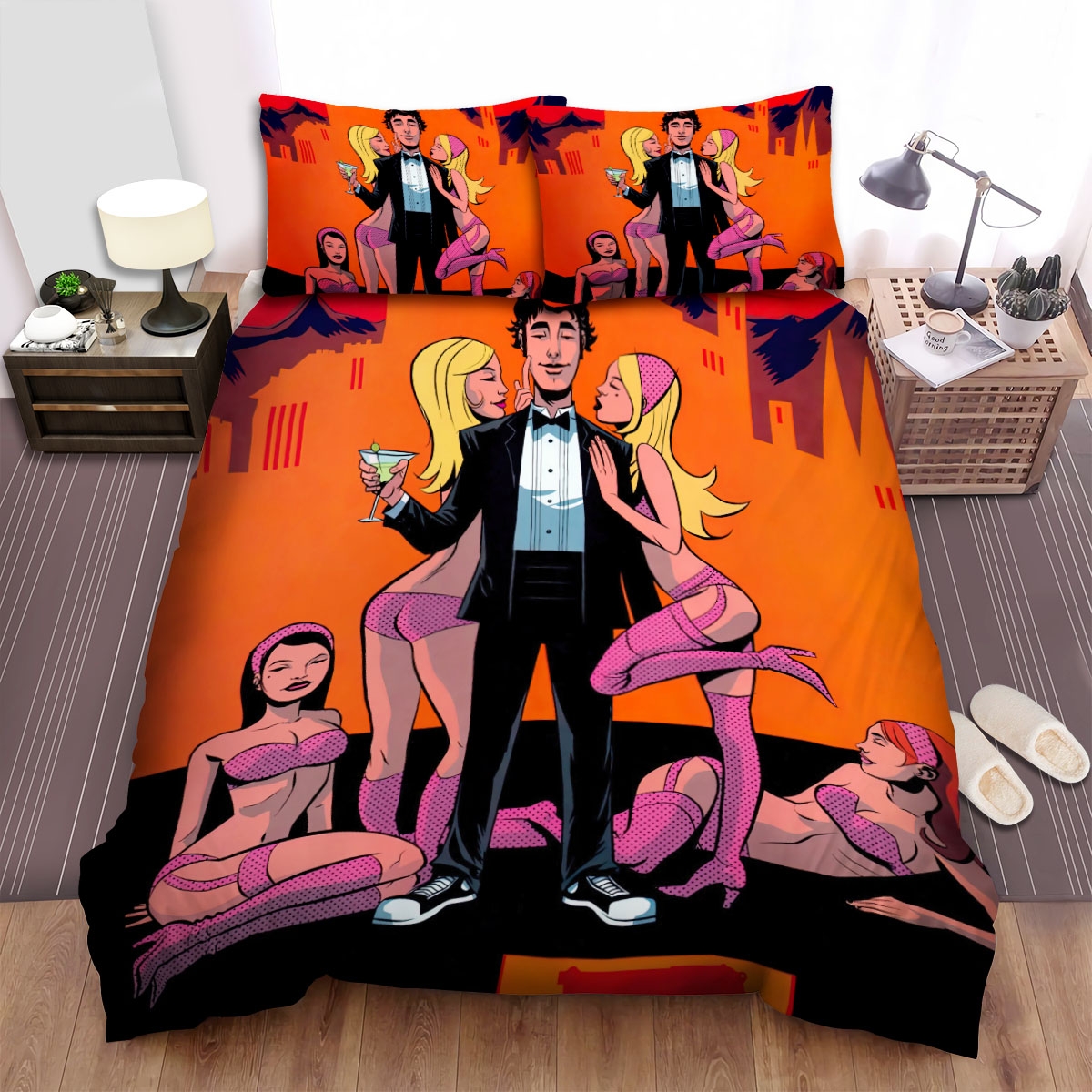 Chuck (2007-2012) Digital Artwork Ver 6 Bed Sheets Spread Duvet Cover Bedding Set - Unique Anime Apparel for Fans