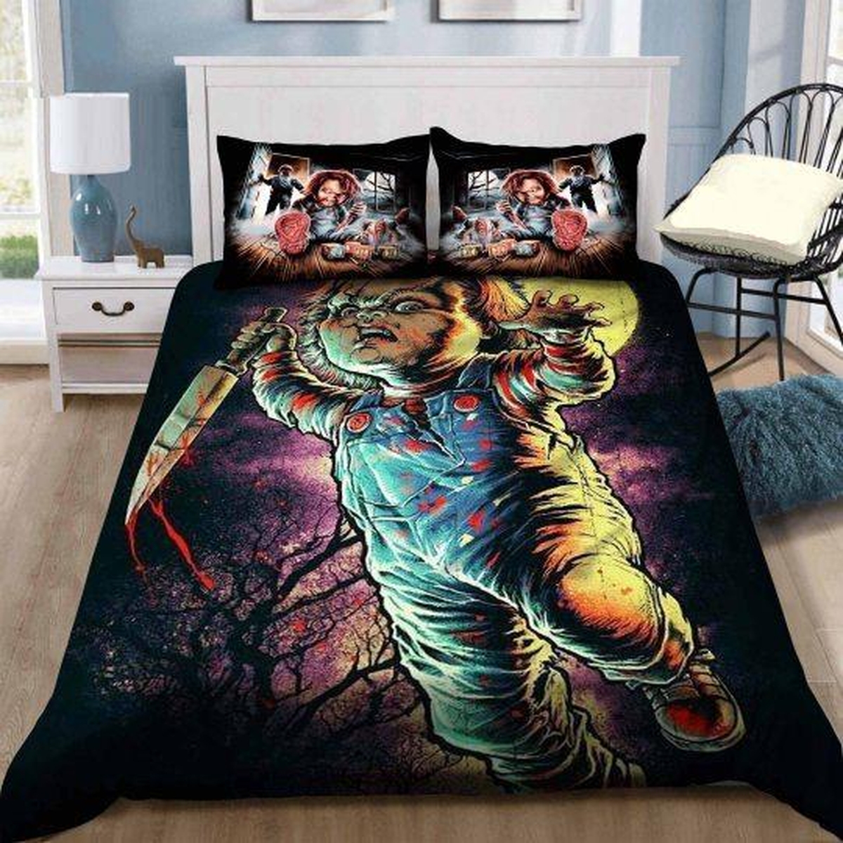 Chuky Bedding Set (Duvet Cover & Pillow Cases) - Unique Anime Apparel for Fans