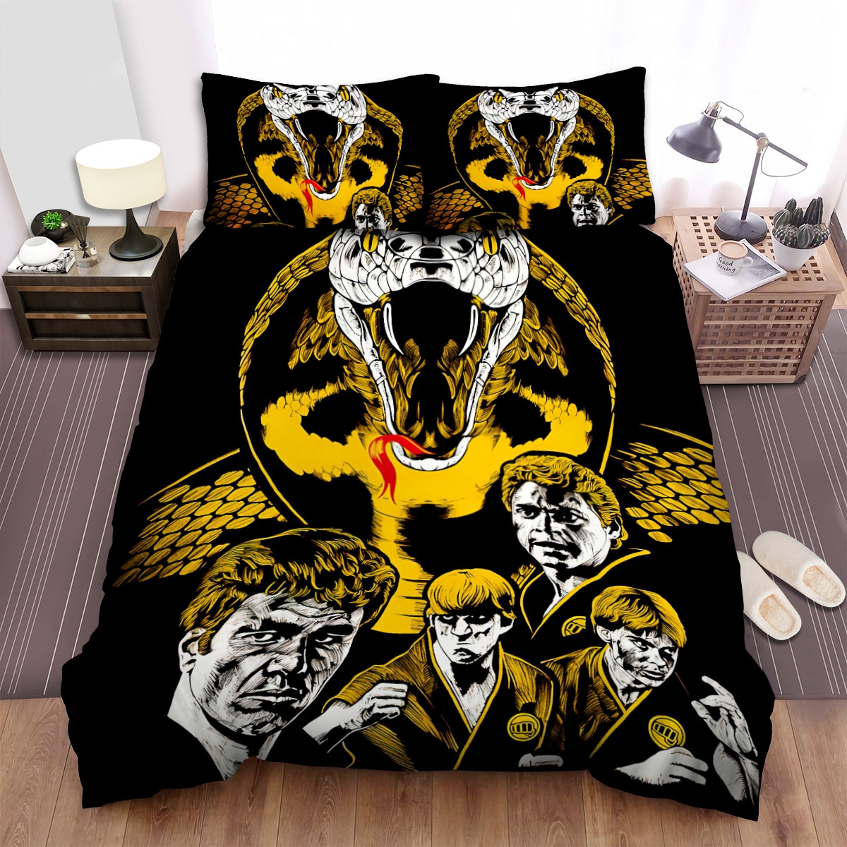 Cobra Kai The Best Around Bed Sheets Spread Comforter Duvet Cover Bedding Set - Unique Anime Apparel for Fans