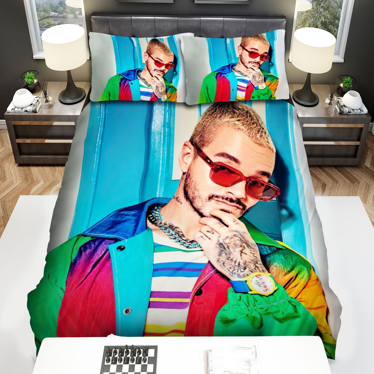 Colors Coat Of J Balvin Bed Sheets Spread Duvet Cover Bedding Set - Unique Anime Apparel for Fans