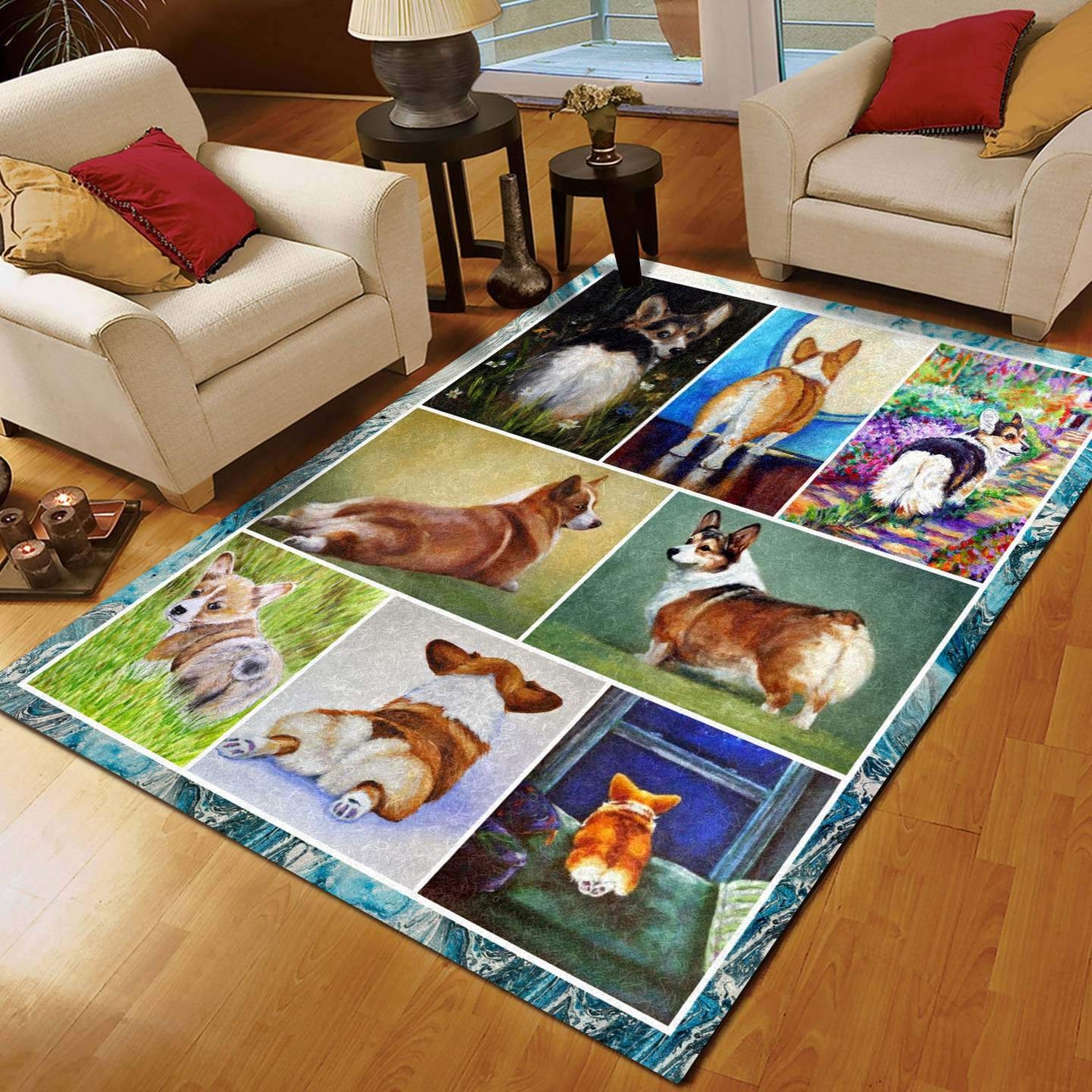 Corgi Dog Limited Edition Rug - Unique Anime Apparel for Fans