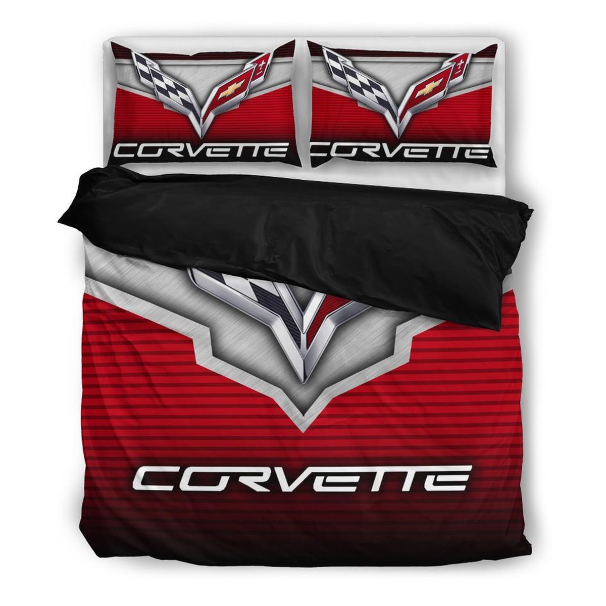 Corvette C7 Bedding Set (Duvet Cover & Pillow Cases) - Unique Anime Apparel for Fans