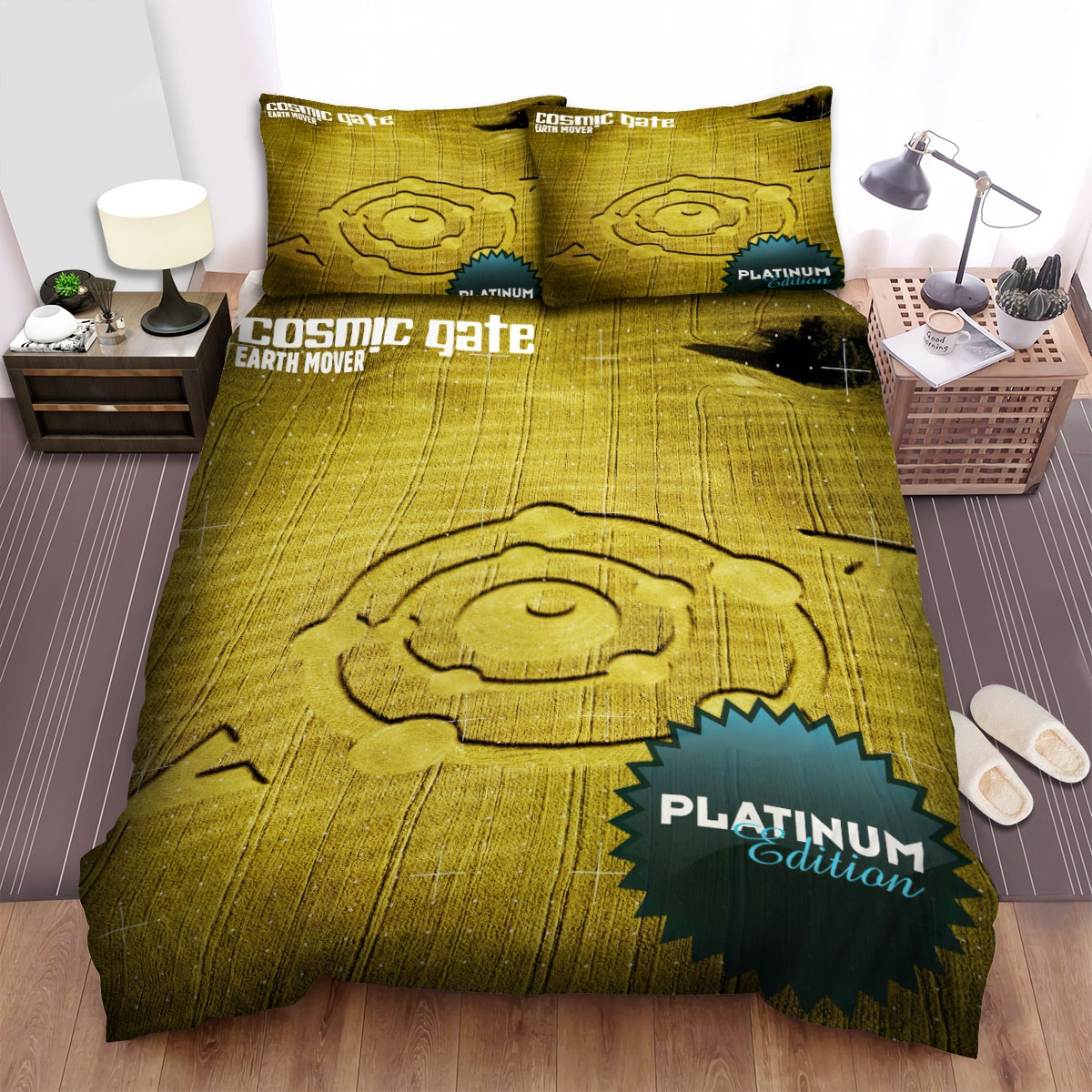 Cosmic Gate Platinum Edition Album Music Bed Sheets Spread Comforter Duvet Cover Bedding Set - Unique Anime Apparel for Fans