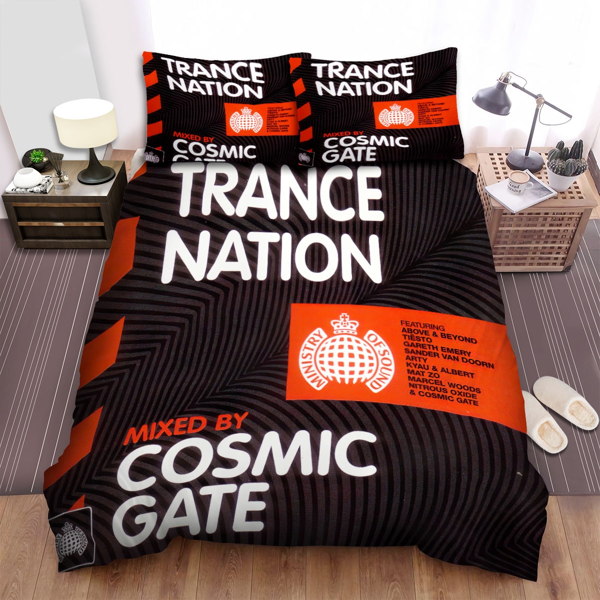 Cosmic Gate Trance Nation Album Music Bed Sheets Spread Duvet Cover Bedding Set - Unique Anime Apparel for Fans
