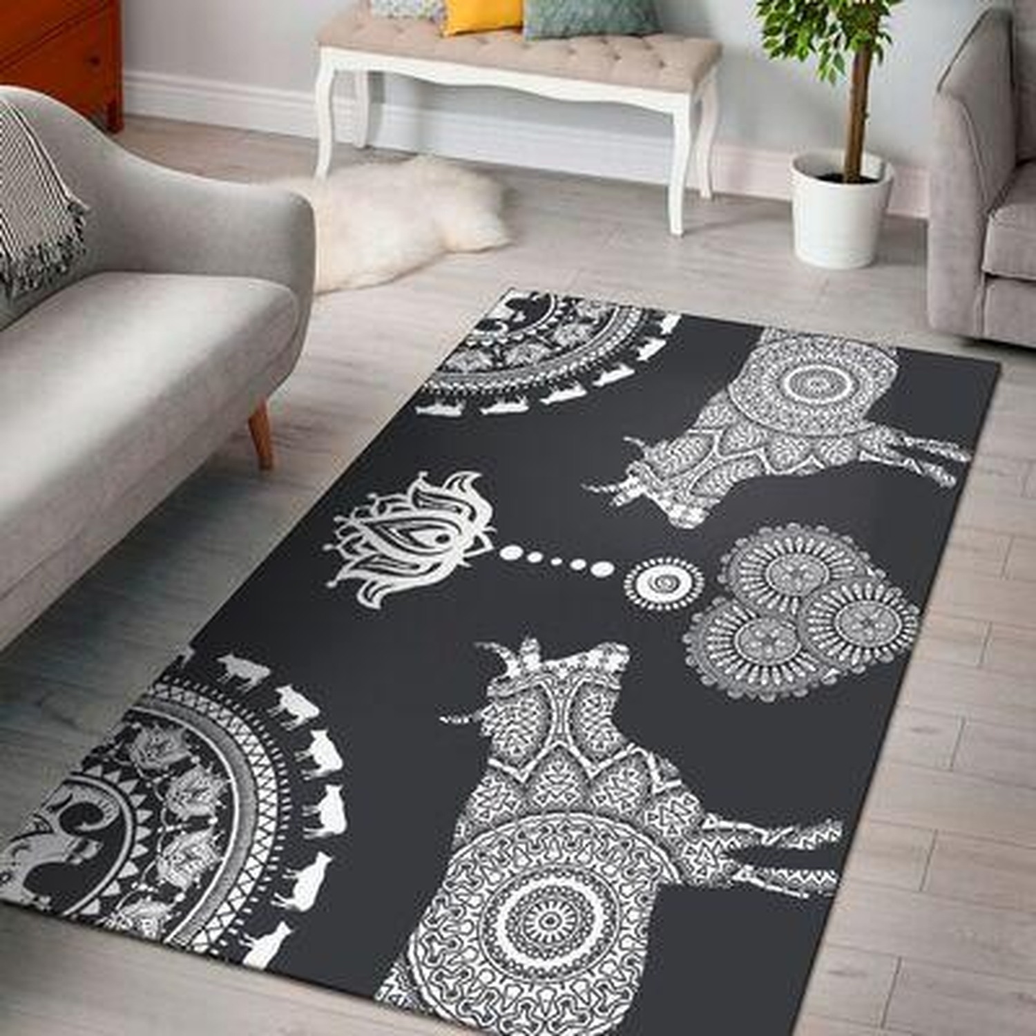 Cow Black Limited Edition Rug - Unique Anime Apparel for Fans