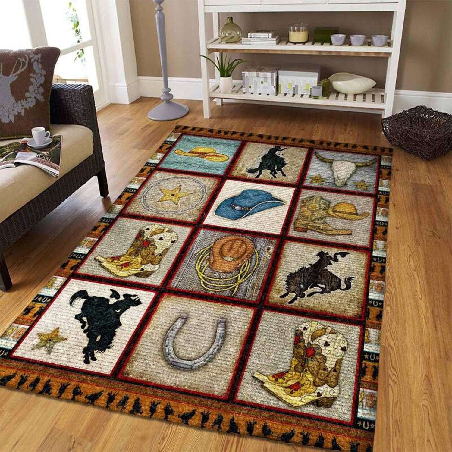 Cowboy Rug - Unique Anime Apparel for Fans
