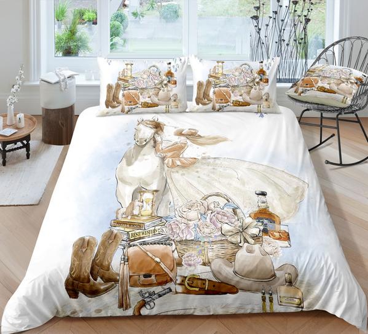 Cowboy Stuffs Bed Sheets Spread Duvet Cover Bedding Set - Unique Anime Apparel for Fans