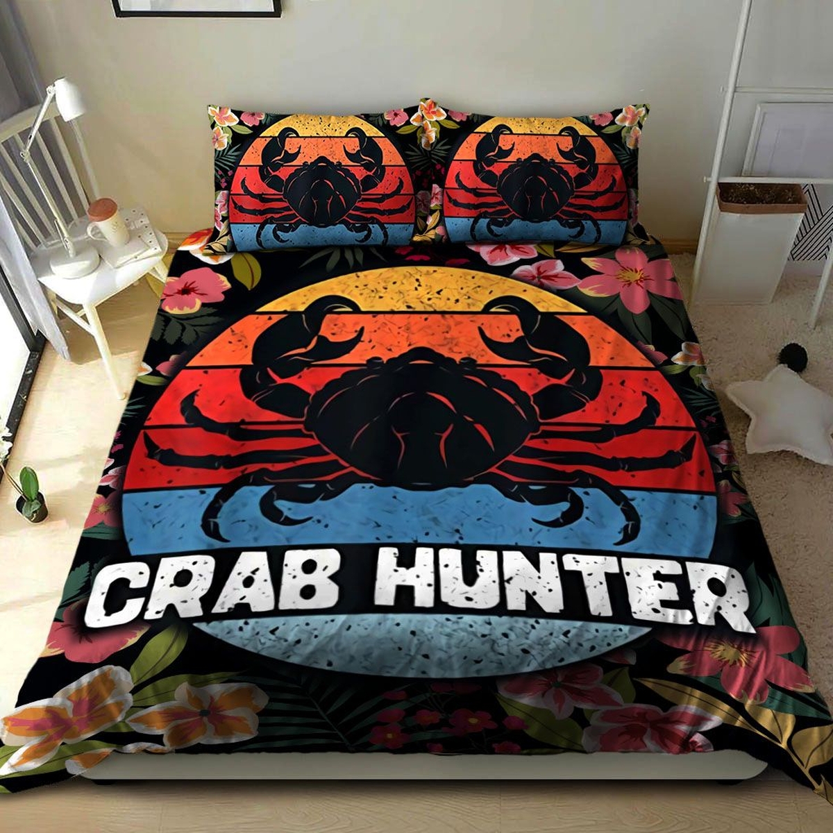 Crab Hunter Bed Sheets Spread Duvet Cover Bedding Set - Unique Anime Apparel for Fans