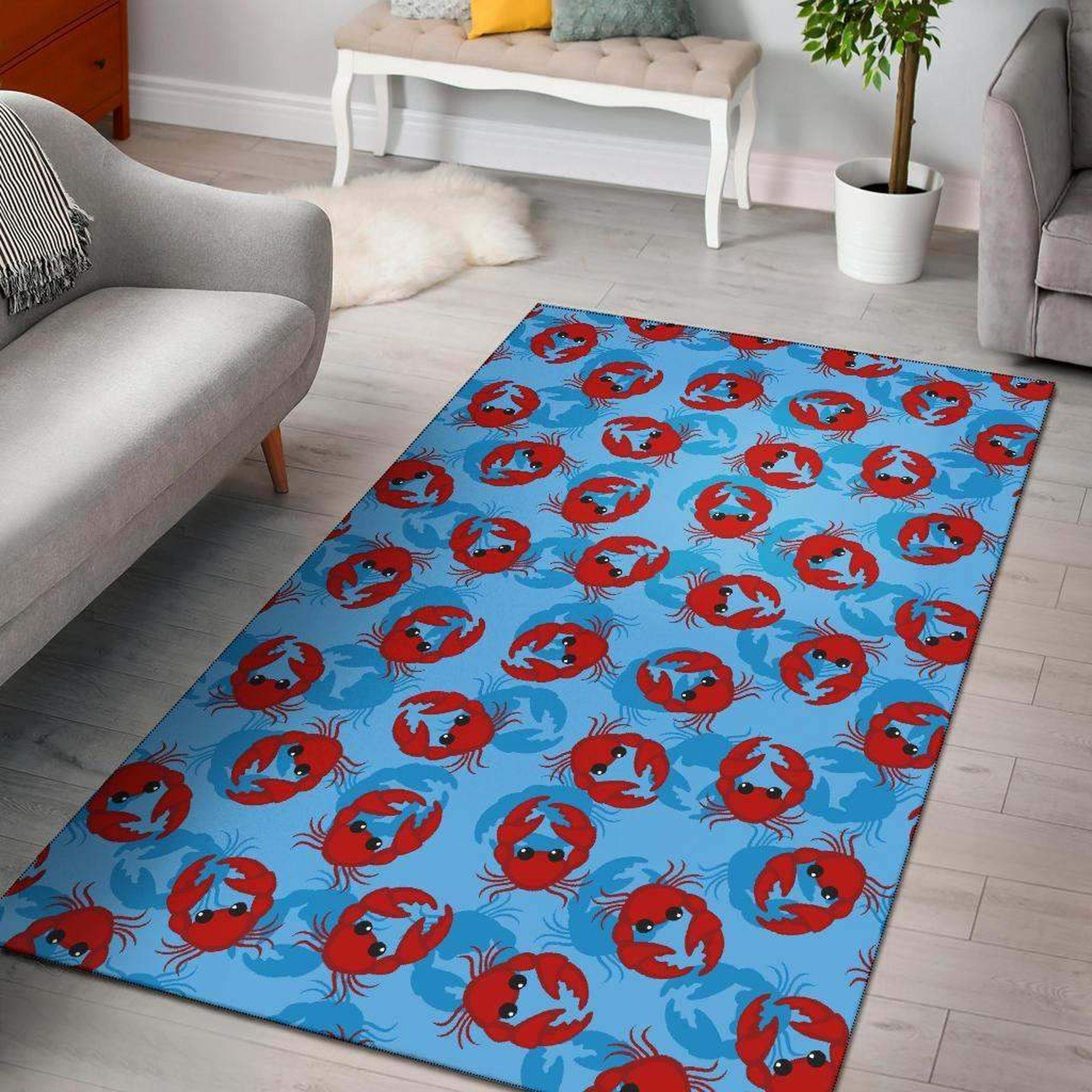 Crab Limited Edition Rug - Unique Anime Apparel for Fans