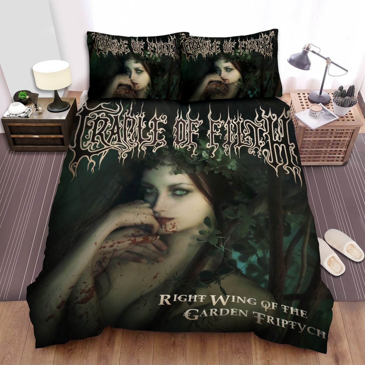Cradle Of Filth Music Bed Sheets Spread Duvet Cover Bedding Set - Unique Anime Apparel for Fans