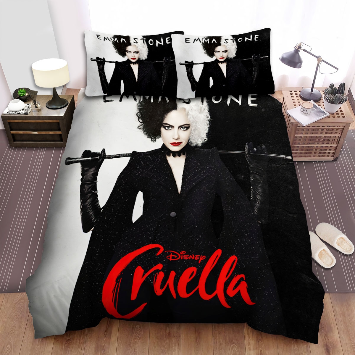 Cruella Movie Poster 1 Bed Sheets Spread Duvet Cover Bedding Set - Unique Anime Apparel for Fans