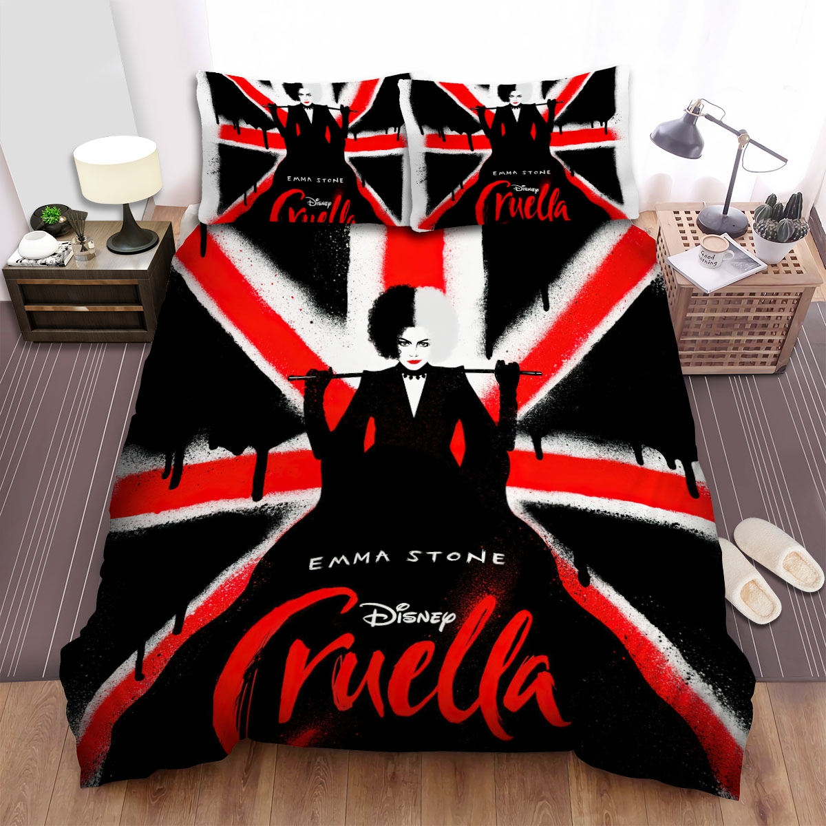 Cruella Movie Poster 5 Bed Sheets Spread Duvet Cover Bedding Set - Unique Anime Apparel for Fans