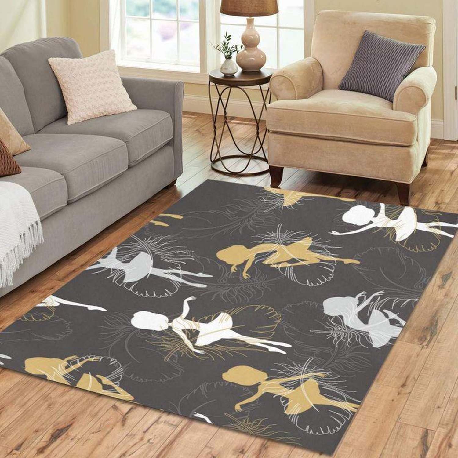 Cute Ballet Girl Rectangle Limited Edition Rug - Unique Anime Apparel for Fans