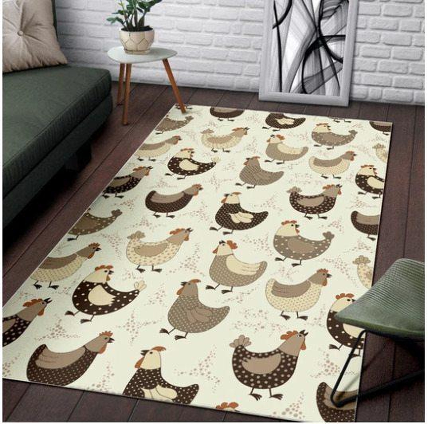 Cute Chicken Limited Edition Rug - Unique Anime Apparel for Fans
