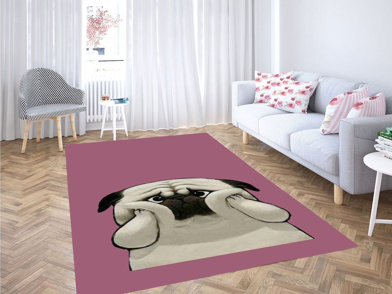 Cute Dog Wallpaper Carpet Rug - Unique Anime Apparel for Fans