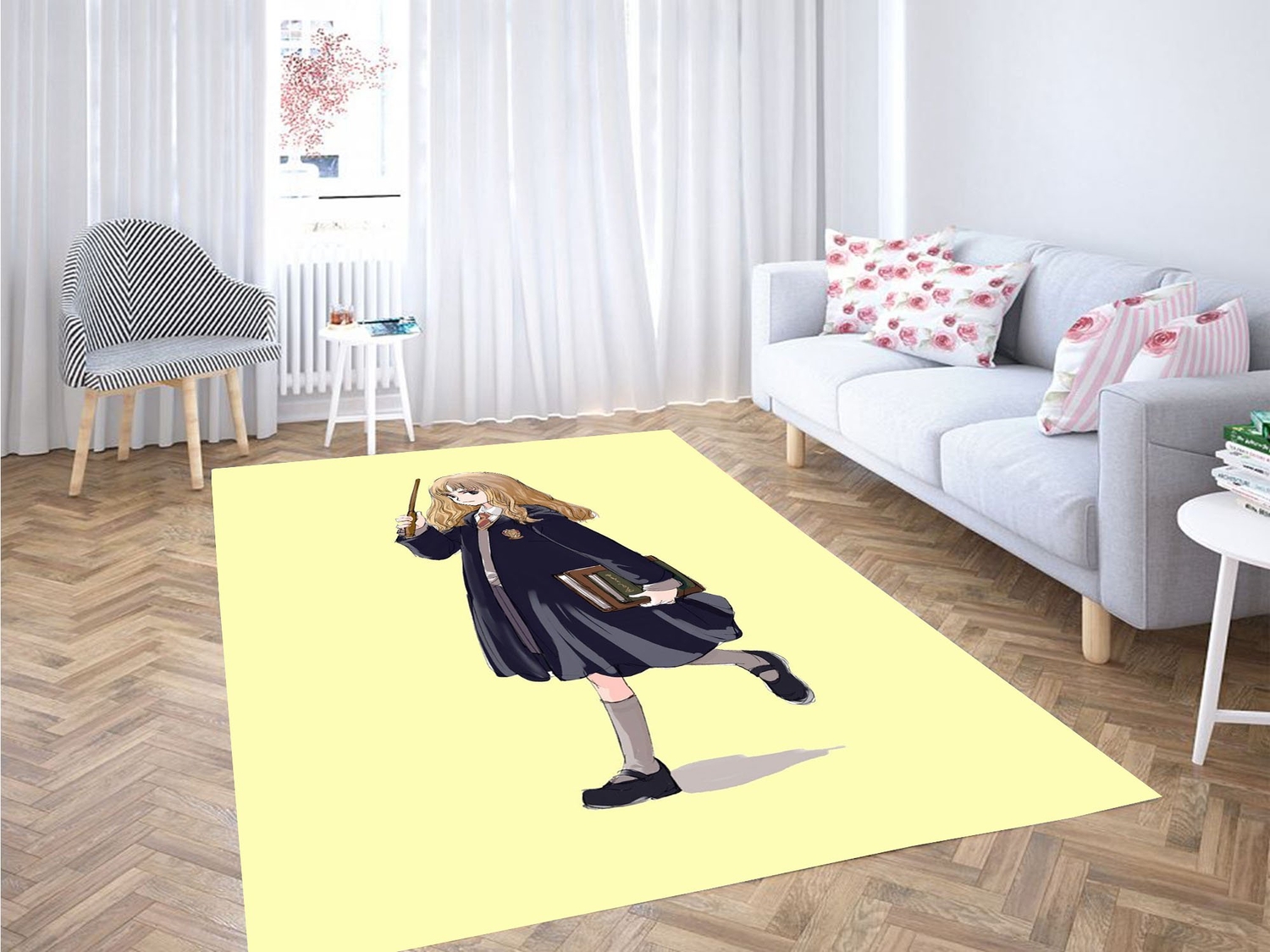 Cute Hermione Carpet Rug - Unique Anime Apparel for Fans