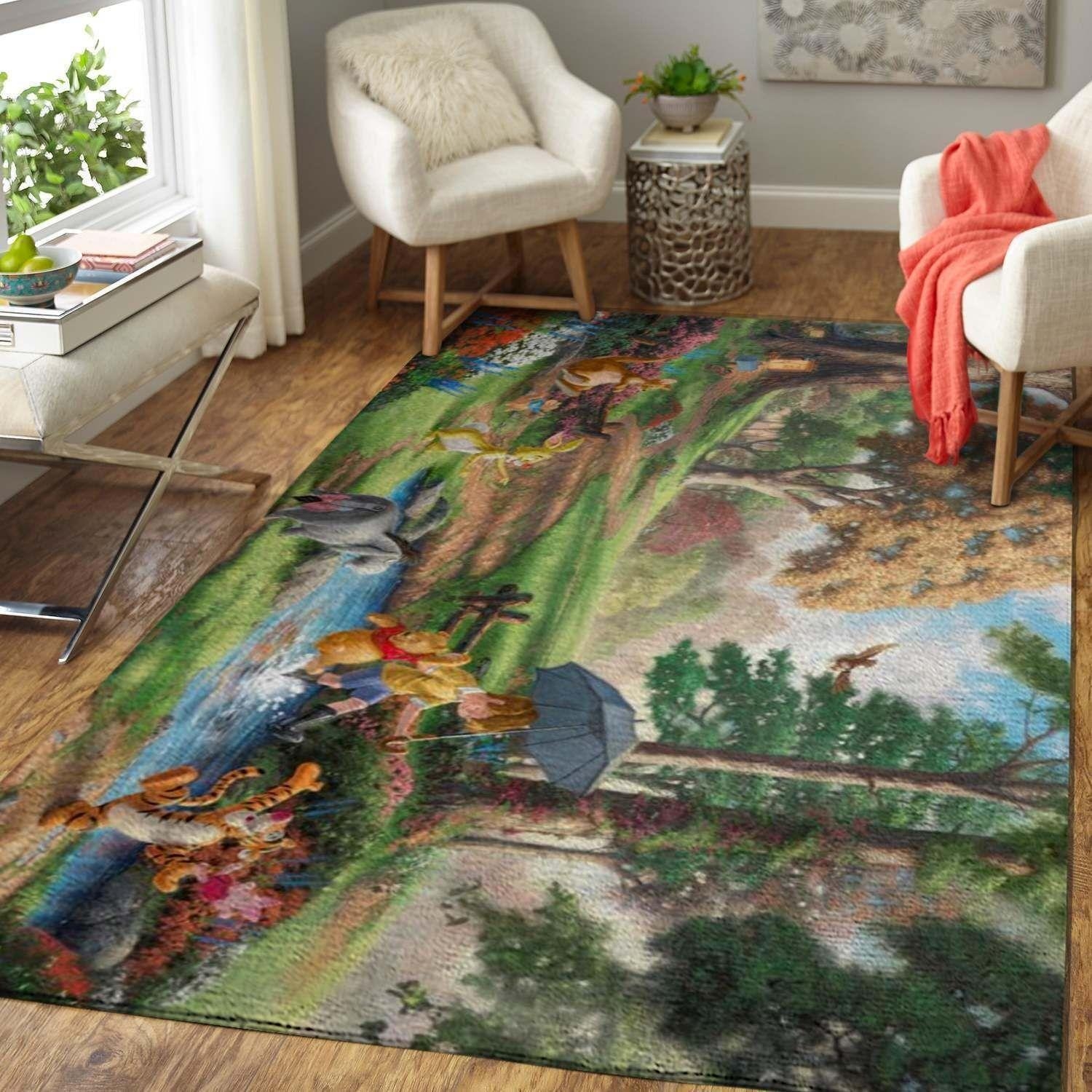Cute Winnie The Pooh Area Rug - Unique Anime Apparel for Fans