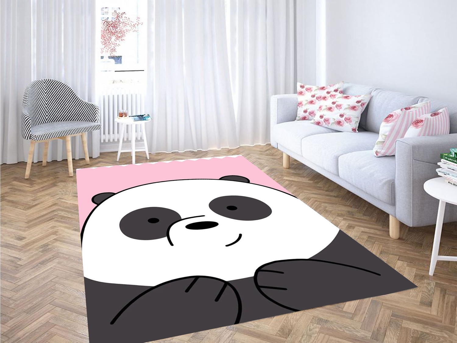 Cutest Panda We Bare Bears Carpet Rug - Unique Anime Apparel for Fans