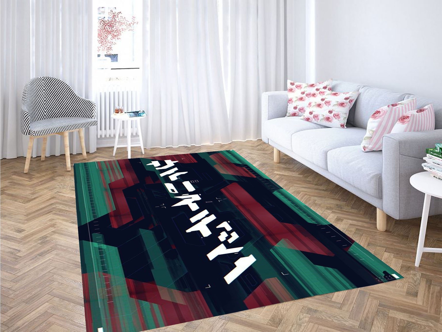 Cybernetic Wallpaper Carpet Rug - Unique Anime Apparel for Fans