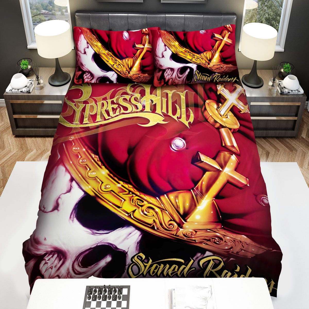 Cypress Hill Stoned Raiders Album Bed Sheets Spread Duvet Cover Bedding Set - Unique Anime Apparel for Fans