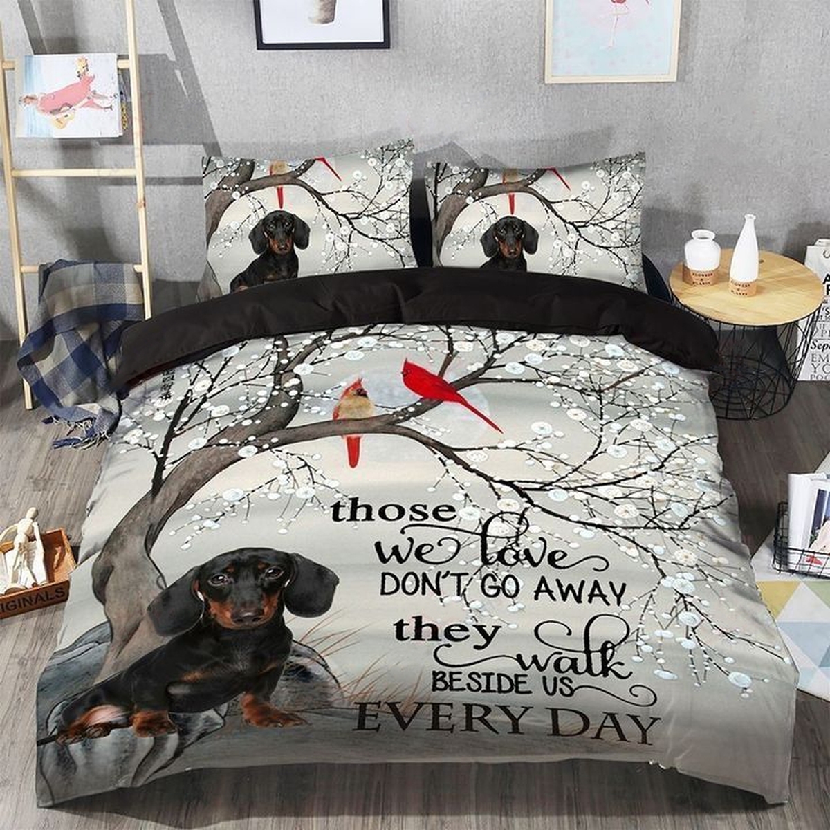Dachshund Bed Sheets Spread Duvet Cover Bedding Set - Unique Anime Apparel for Fans