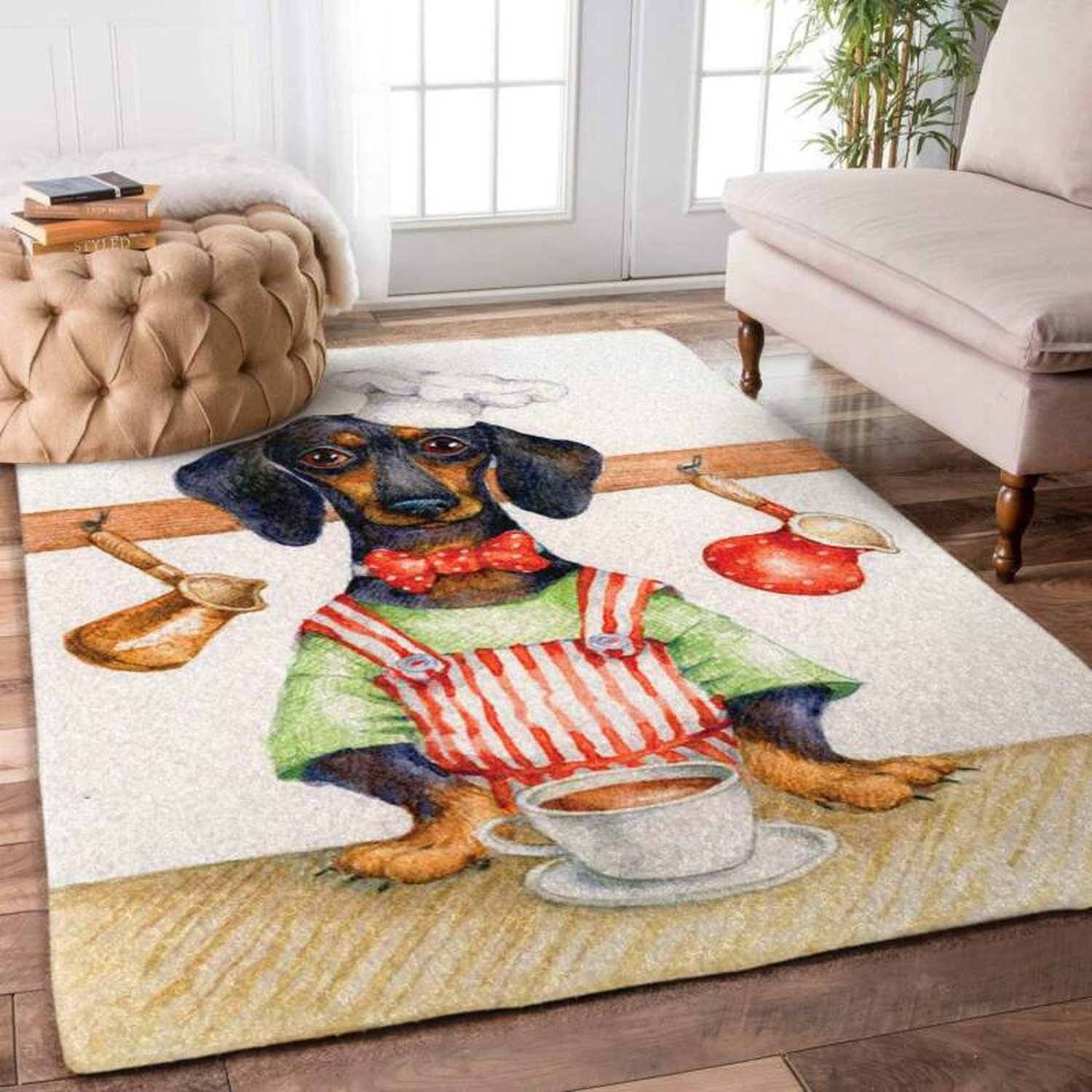 Dachshund Chef Limited Edition Rug - Unique Anime Apparel for Fans
