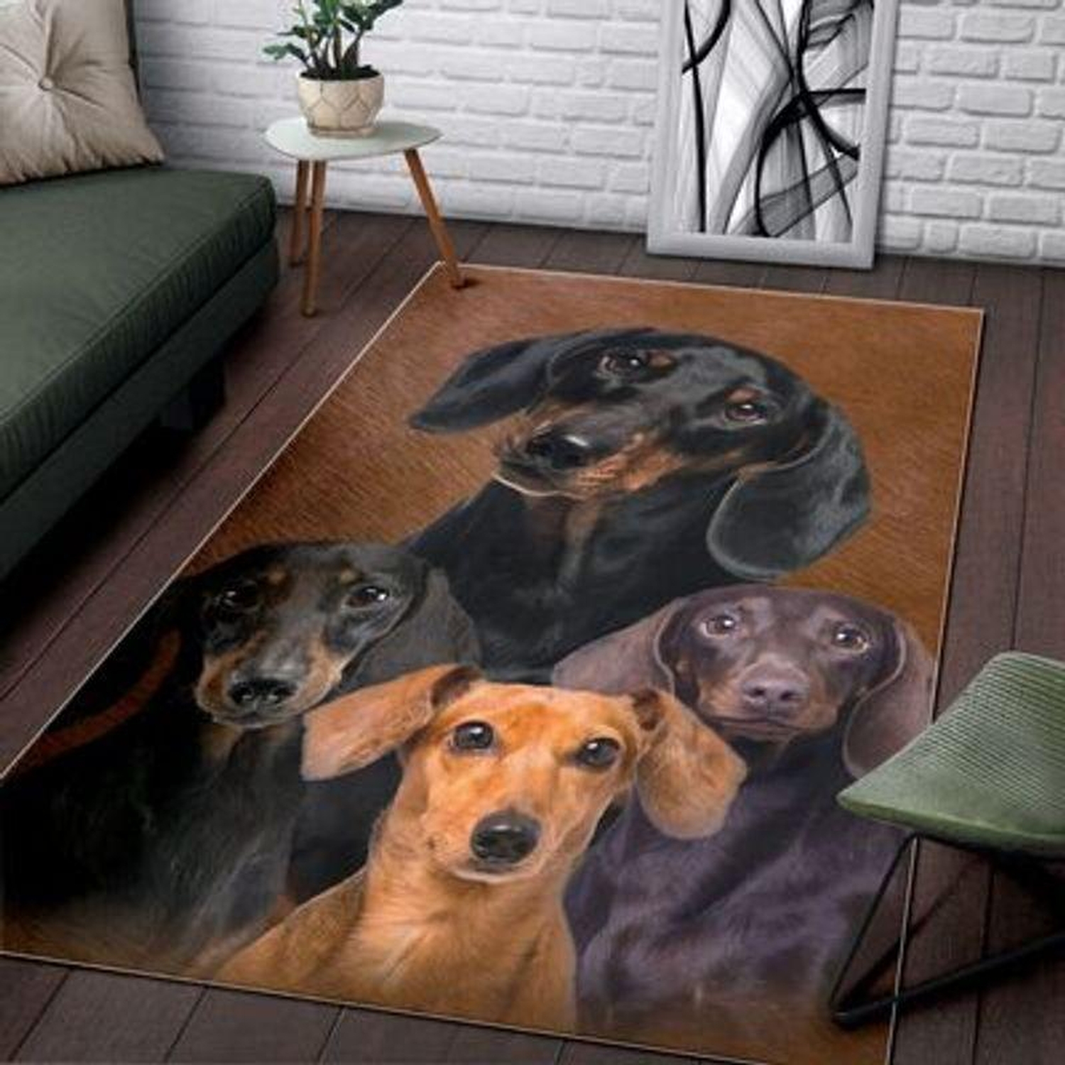 Dachshund Rectangle Limited Edition Rug - Unique Anime Apparel for Fans