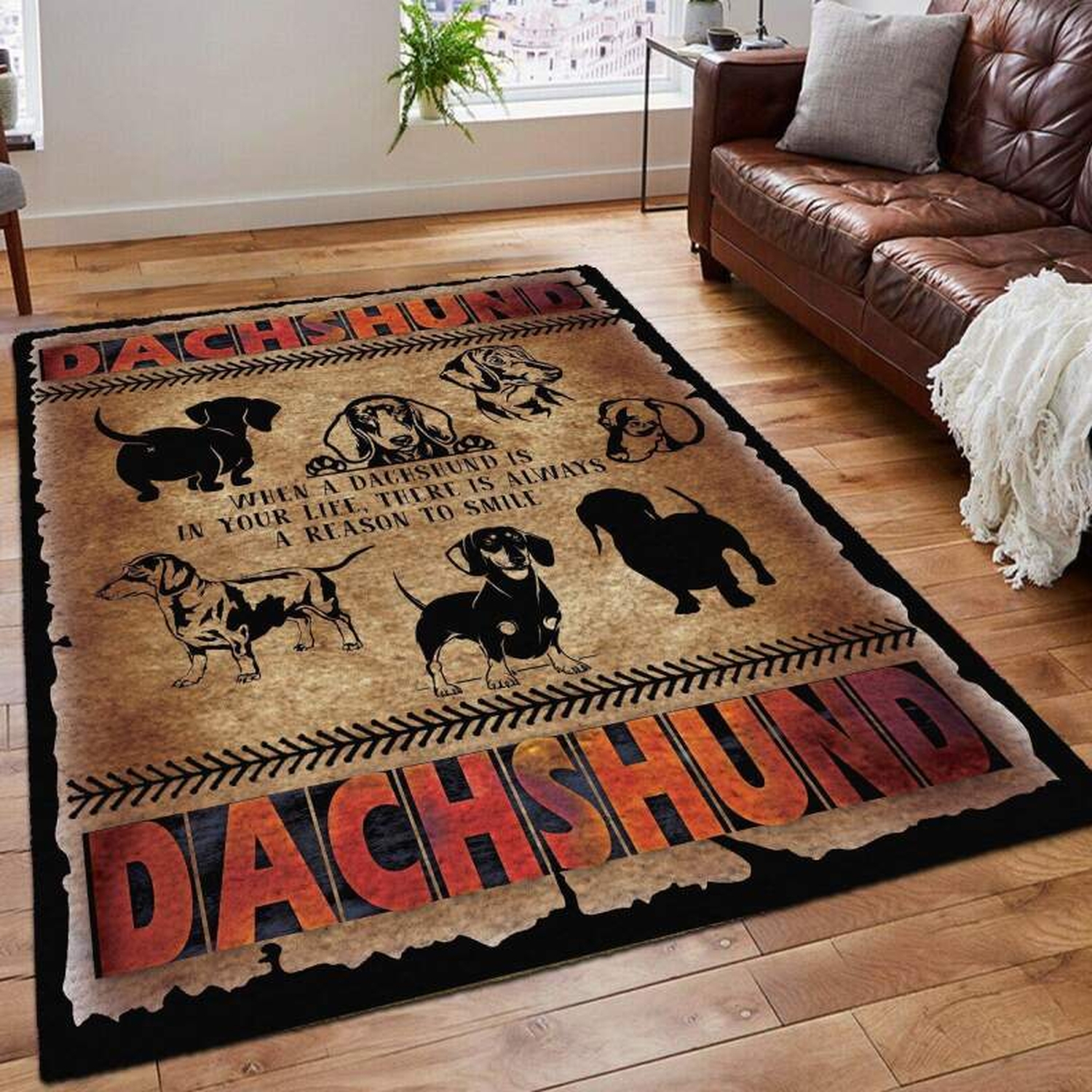 Dachshund So Cool Limited Edition Rug - Unique Anime Apparel for Fans