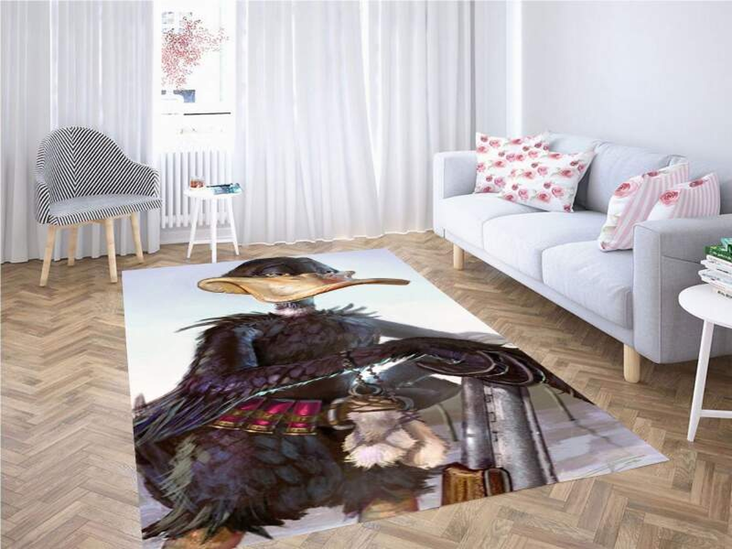 Daffy Duck Art Carpet Rug - Unique Anime Apparel for Fans
